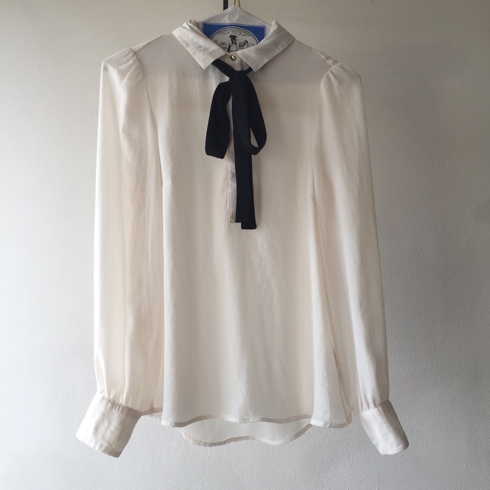 H&M tie blouse